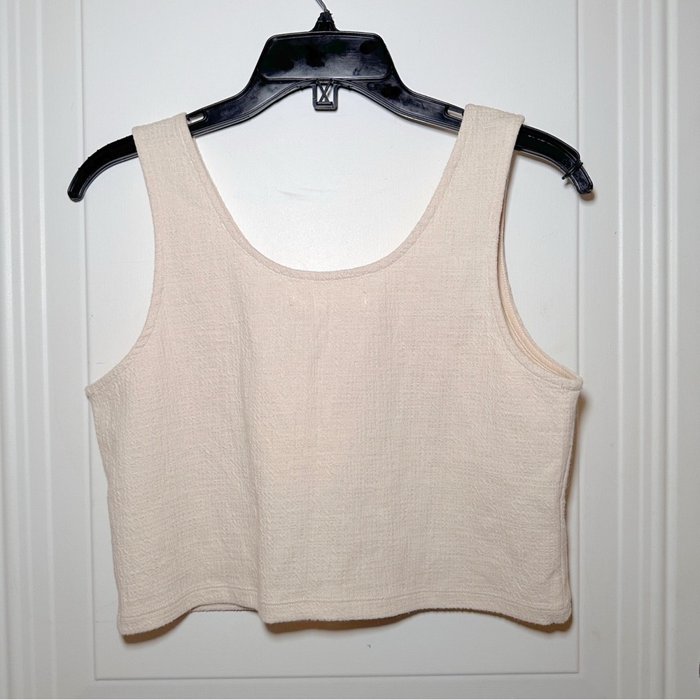 NWT Oak + Fort‎ Cream Button-Down Women's Tank XS - Picture 13 of 13